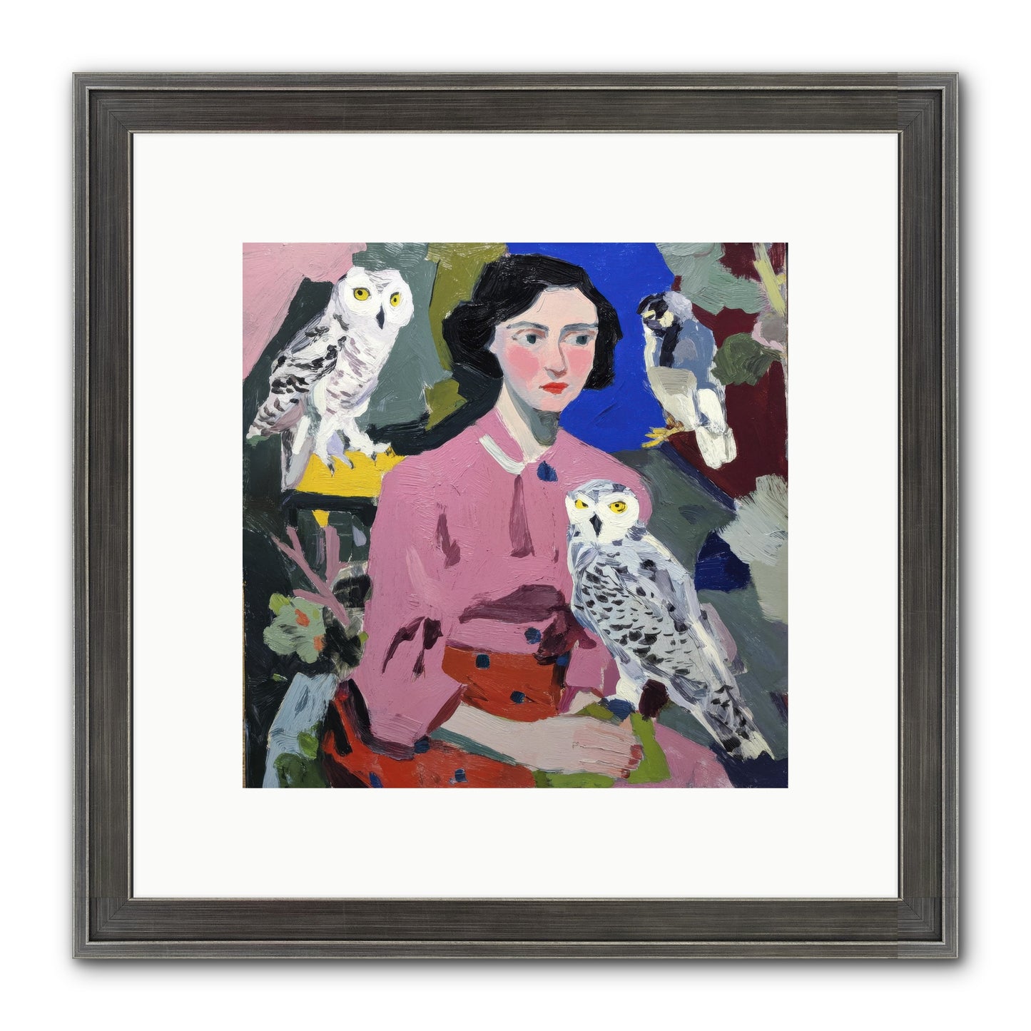 Carrying The Weight Of Wild Framed Print - Slimwoods Black/Silver 10x10