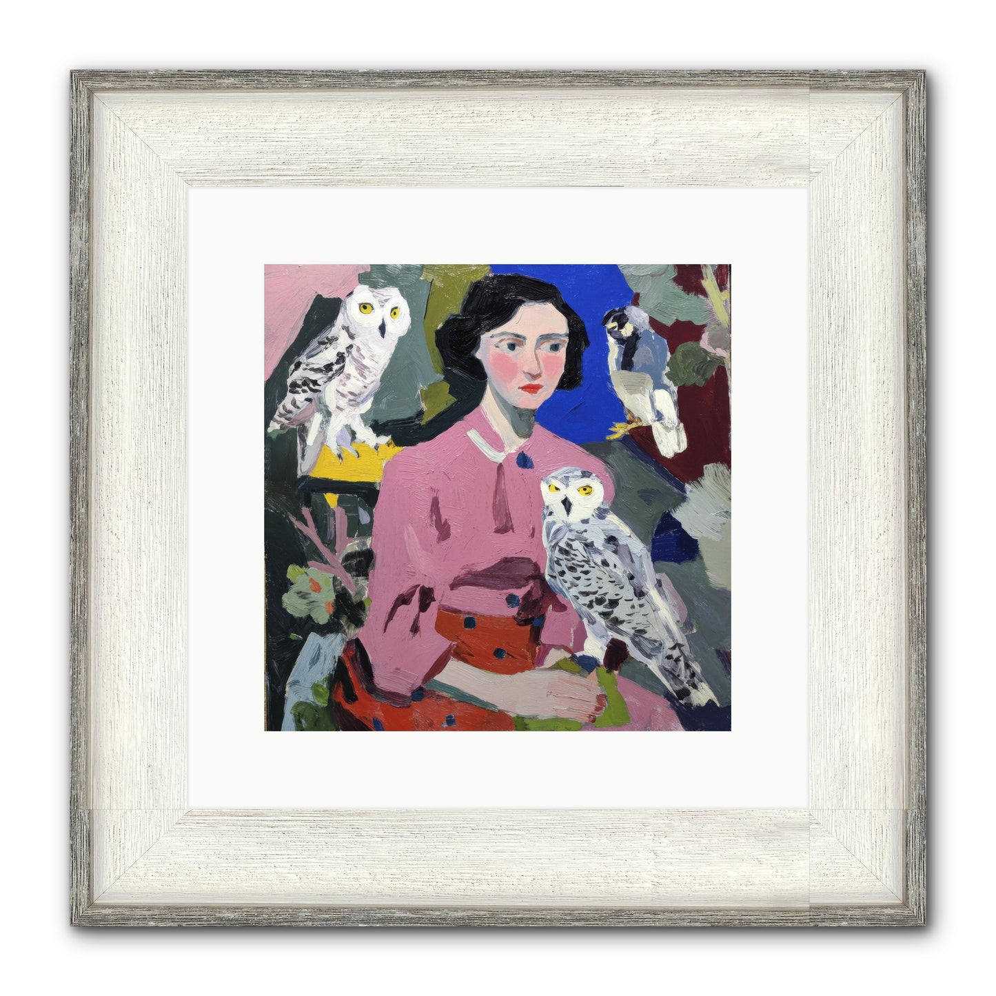Carrying The Weight Of Wild Framed Print - Driftwood White 12x12