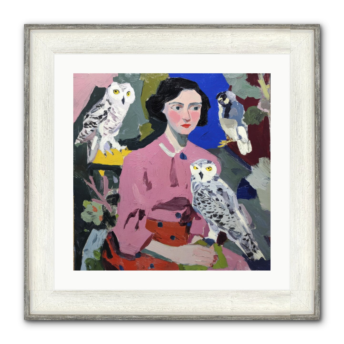 Carrying The Weight Of Wild Framed Print - Driftwood White 20x20
