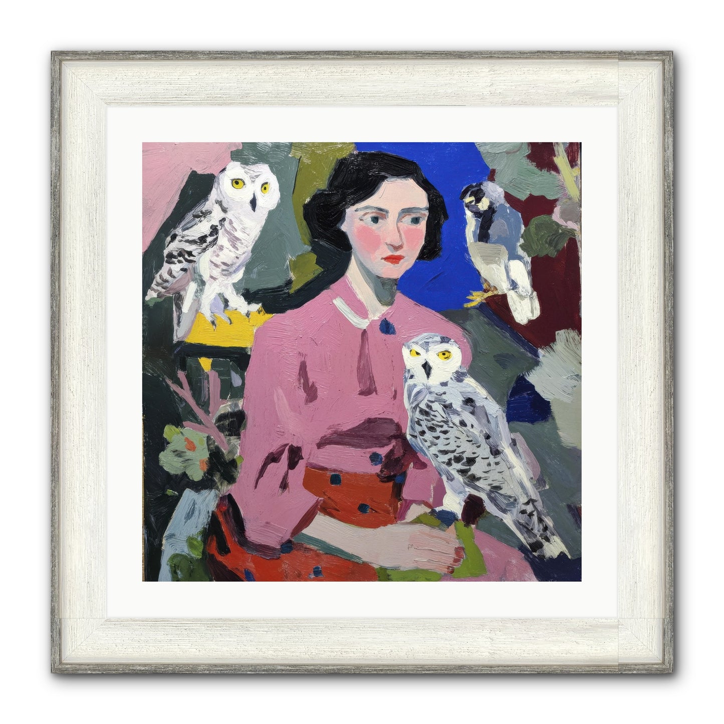 Carrying The Weight Of Wild Framed Print - Driftwood White 24x24