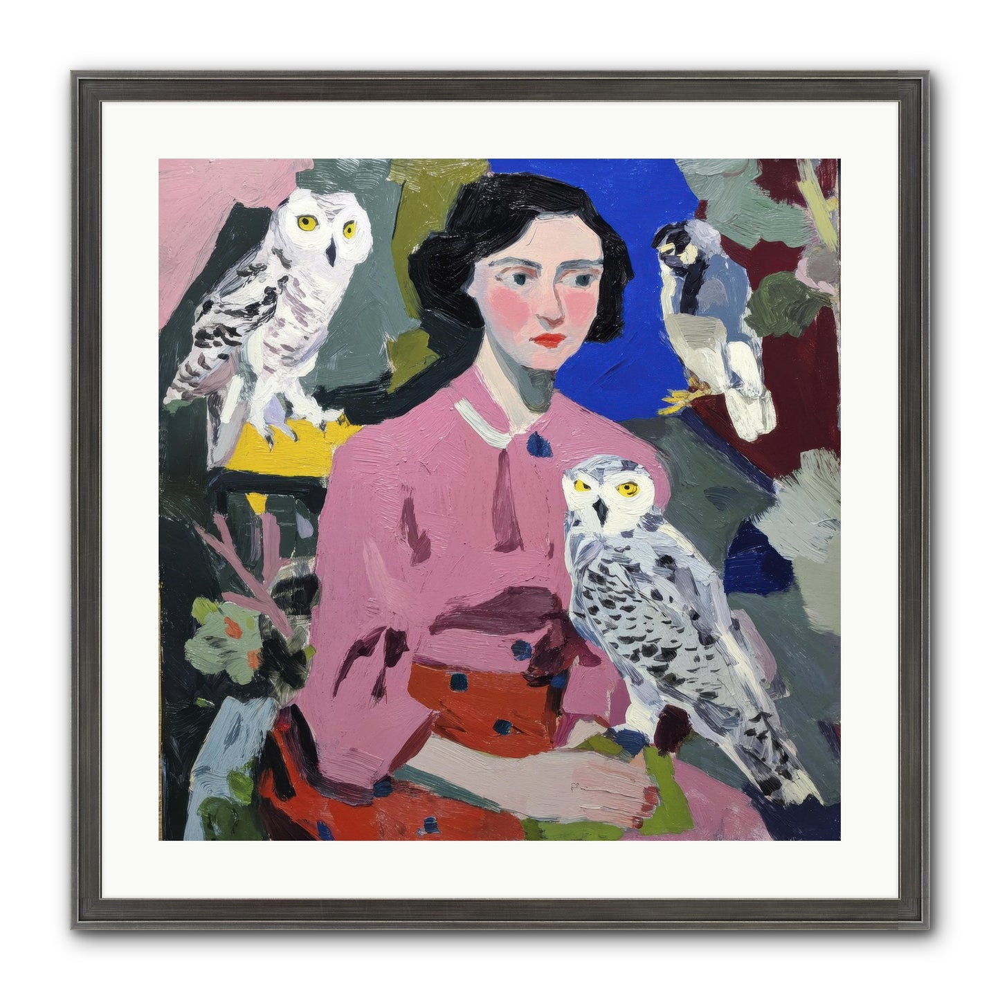 Carrying The Weight Of Wild Framed Print - Slimwoods Black/Silver 24x24