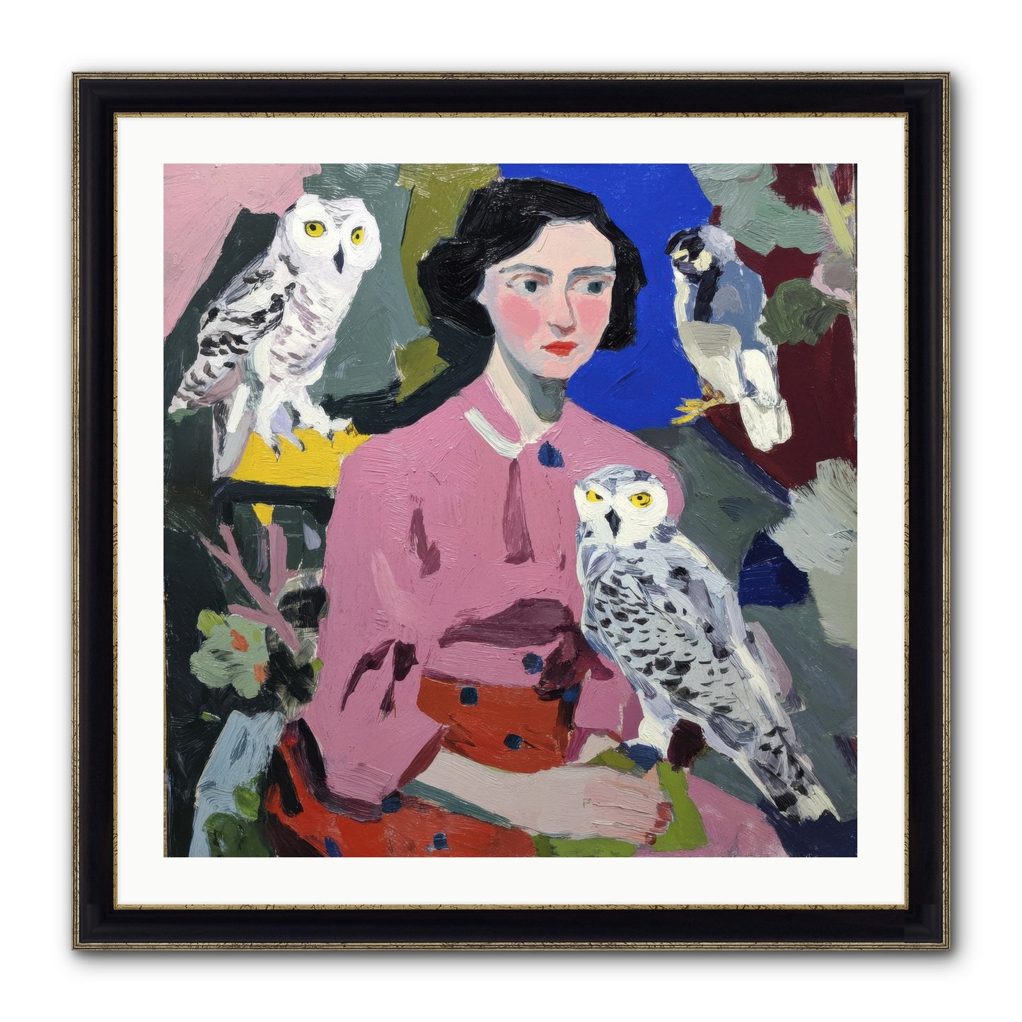 Carrying The Weight Of Wild Framed Print - Black & Gold 30x30