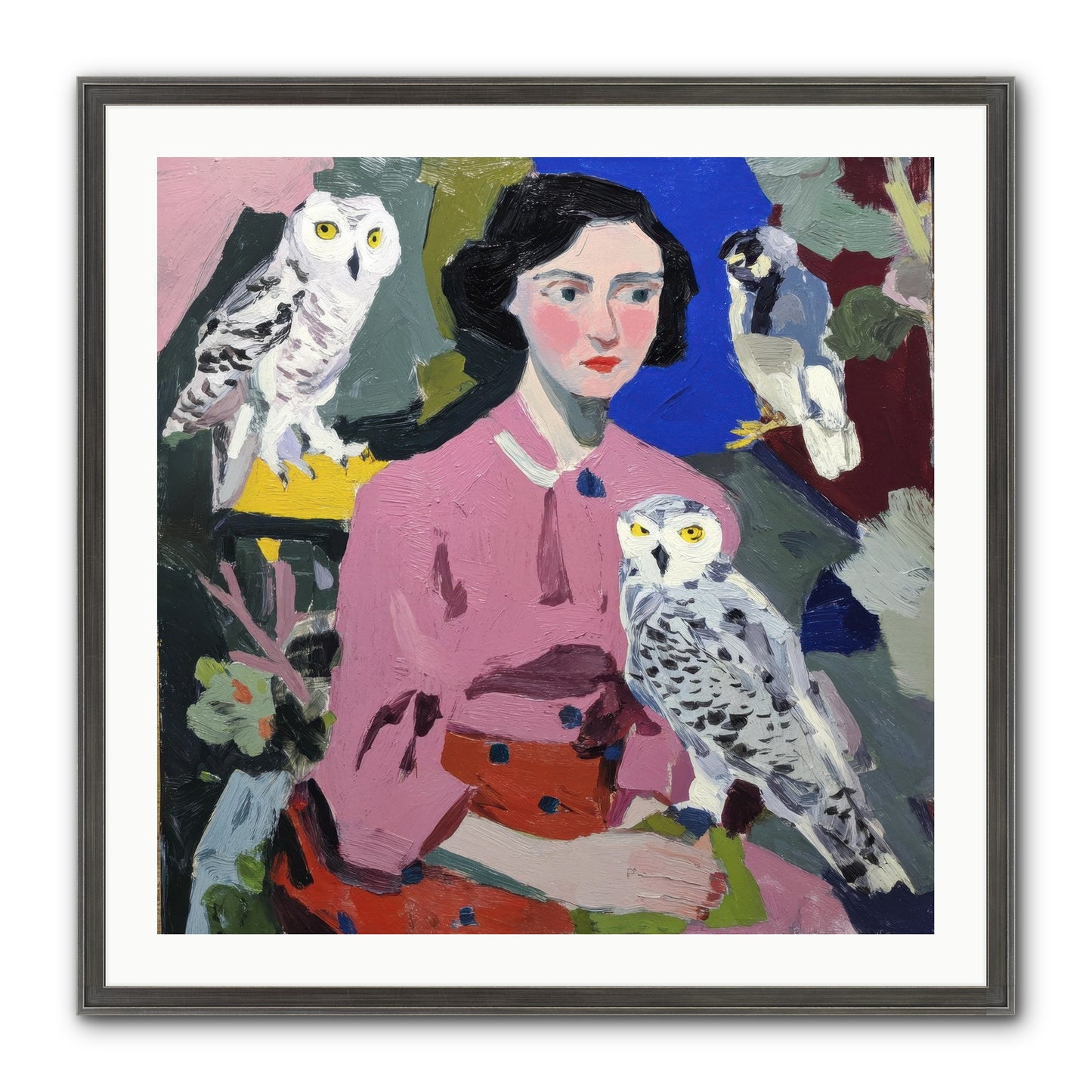 Carrying The Weight Of Wild Framed Print - Slimwoods Black/Silver 30x30