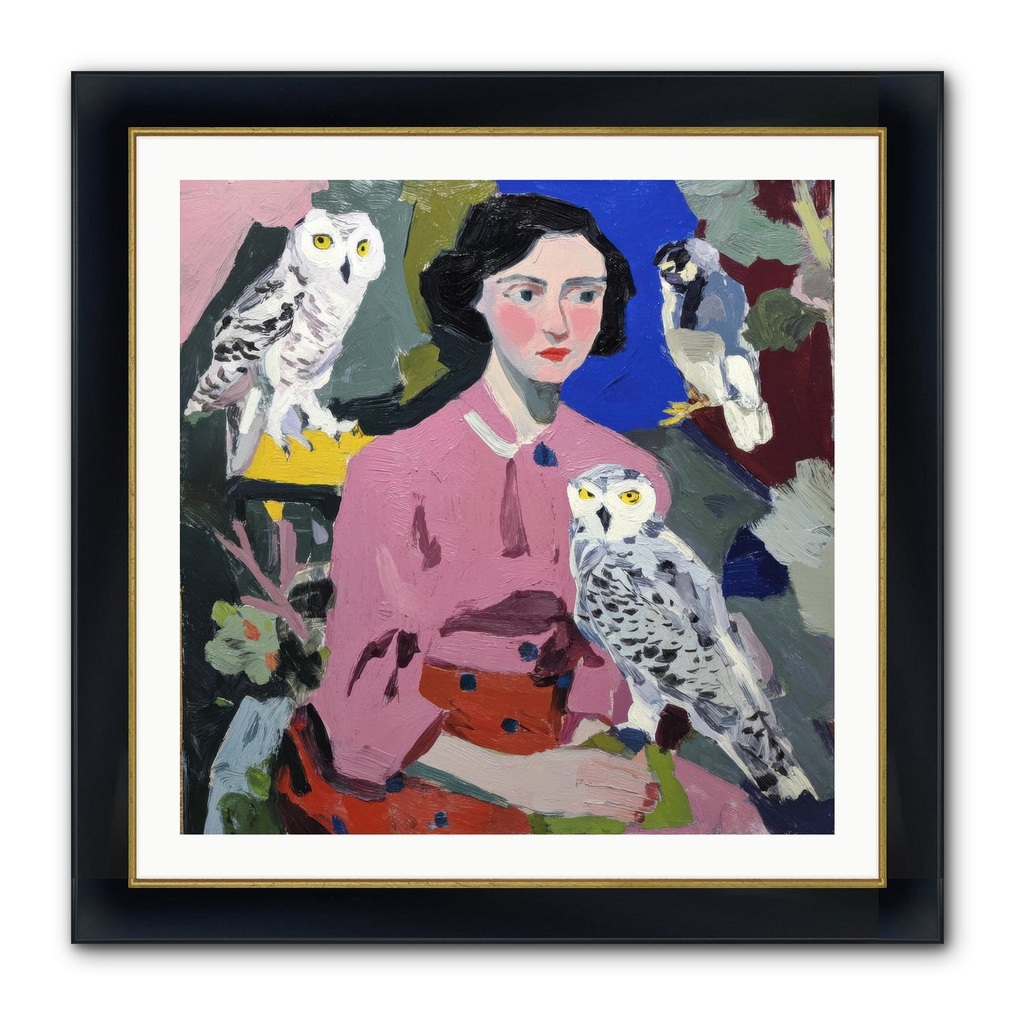 Carrying The Weight Of Wild Framed Print - Wide Black w/Gold 30x30