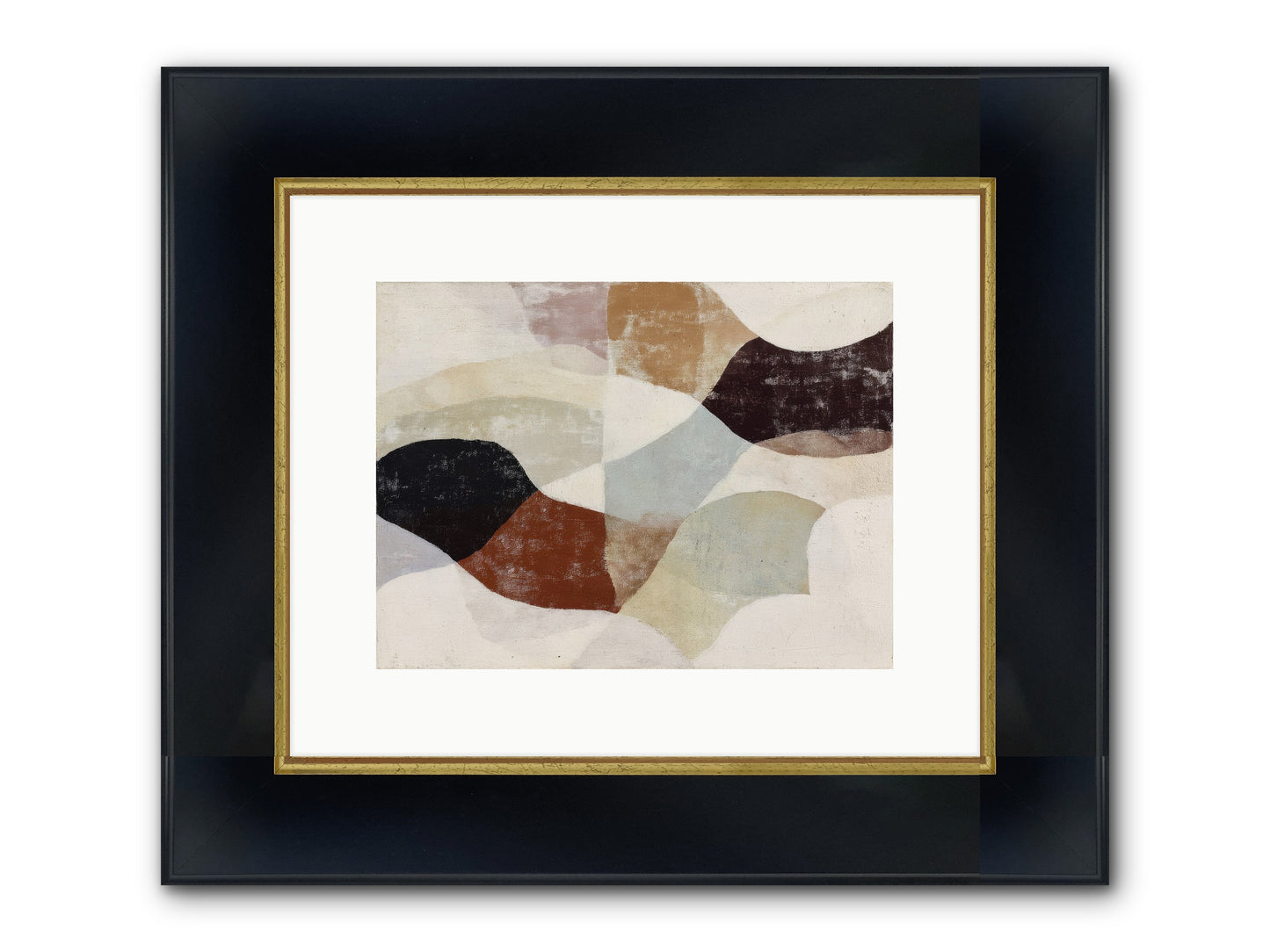 Cascara Framed Print - Wide Black w/Gold 12x9