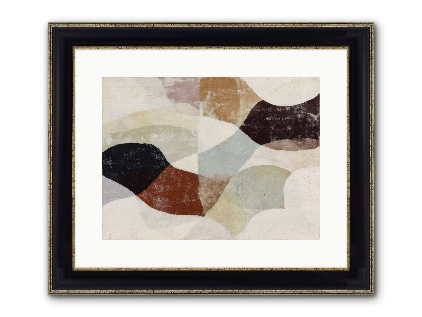 Cascara Framed Print - Black & Gold 16x12
