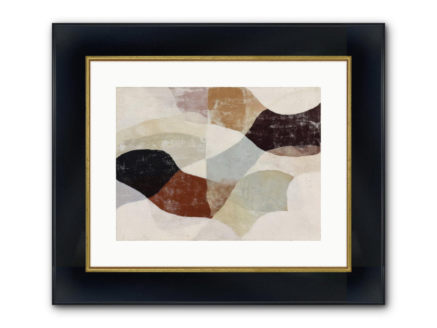 Cascara Framed Print - Wide Black w/Gold 16x12