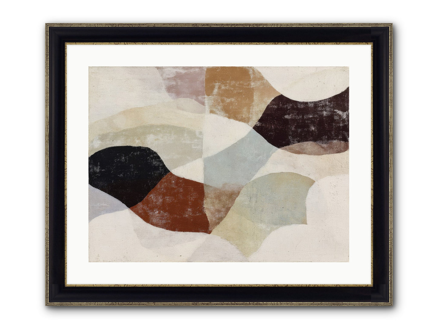 Cascara Framed Print - Black & Gold 24x18