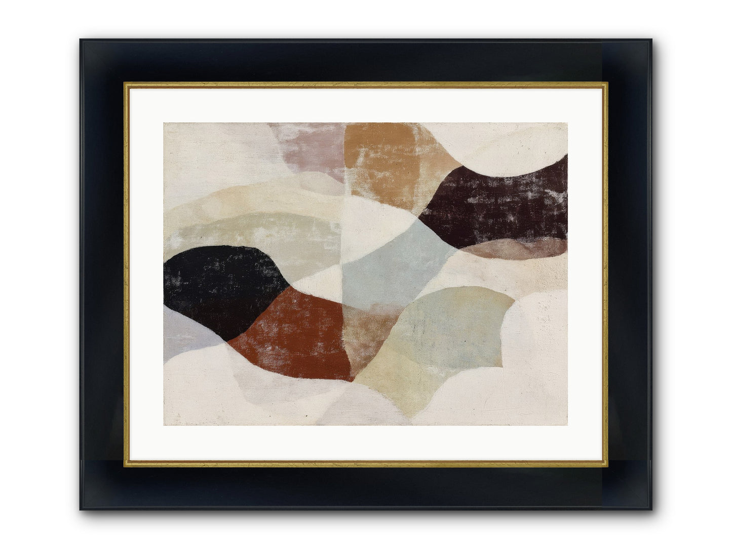 Cascara Framed Print - Wide Black w/Gold 24x18