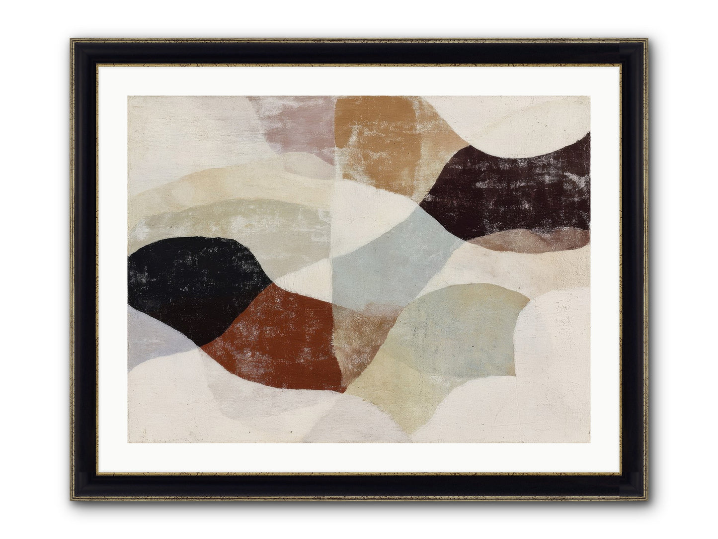 Cascara Framed Print - Black & Gold 32x24