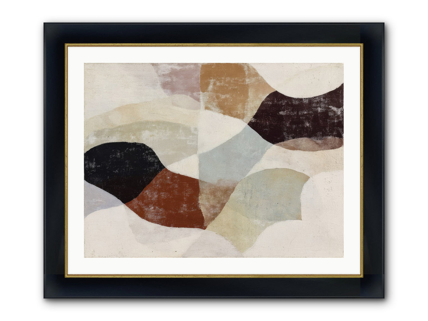 Cascara Framed Print - Wide Black w/Gold 32x24