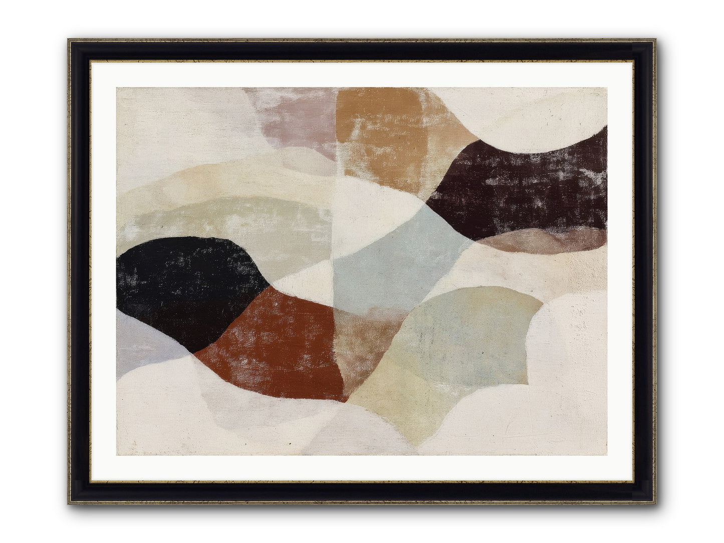 Cascara Framed Print - Black & Gold 40x30