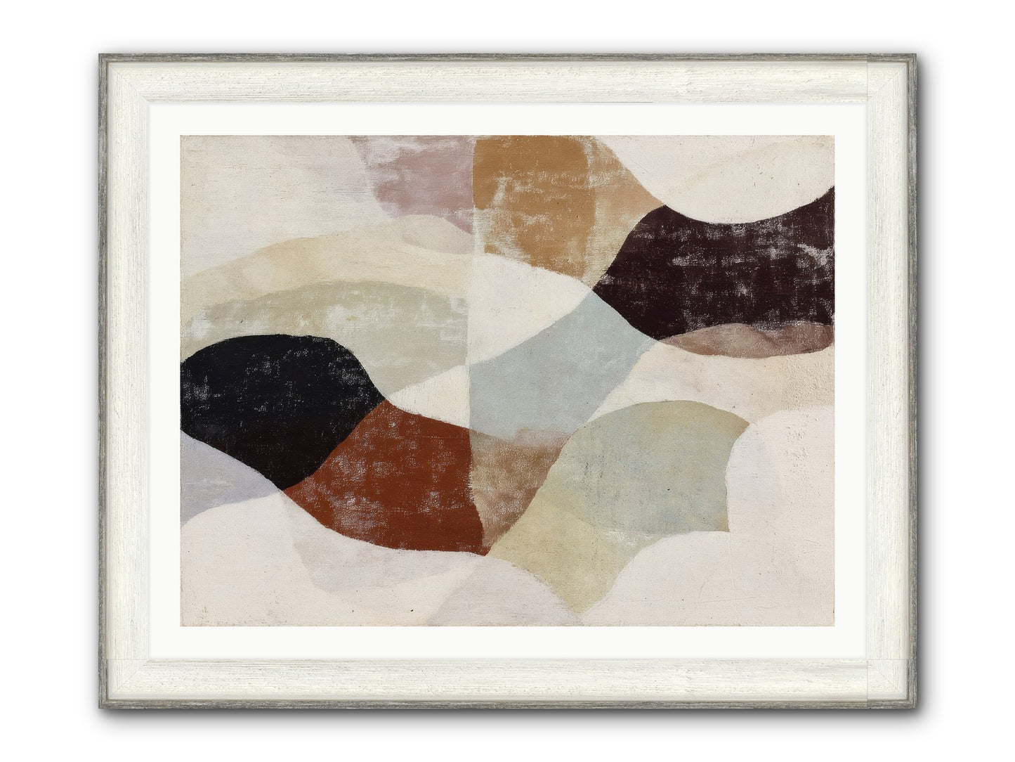 Cascara Framed Print - Driftwood White 40x30