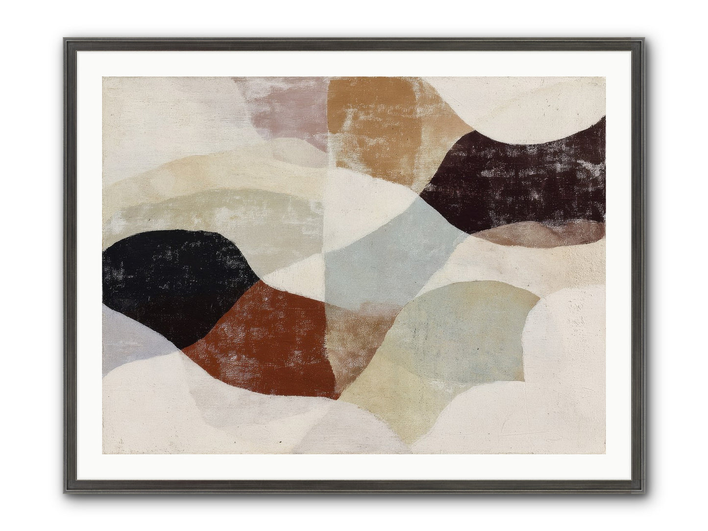 Cascara Framed Print - Slimwoods Black/Silver 40x30