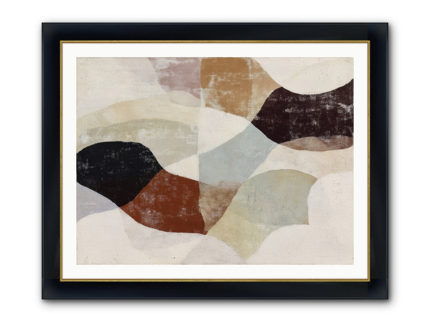 Cascara Framed Print - Wide Black w/Gold 40x30