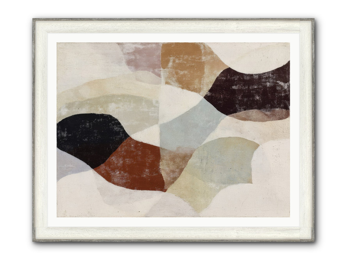 Cascara Framed Print - Driftwood White 48x36