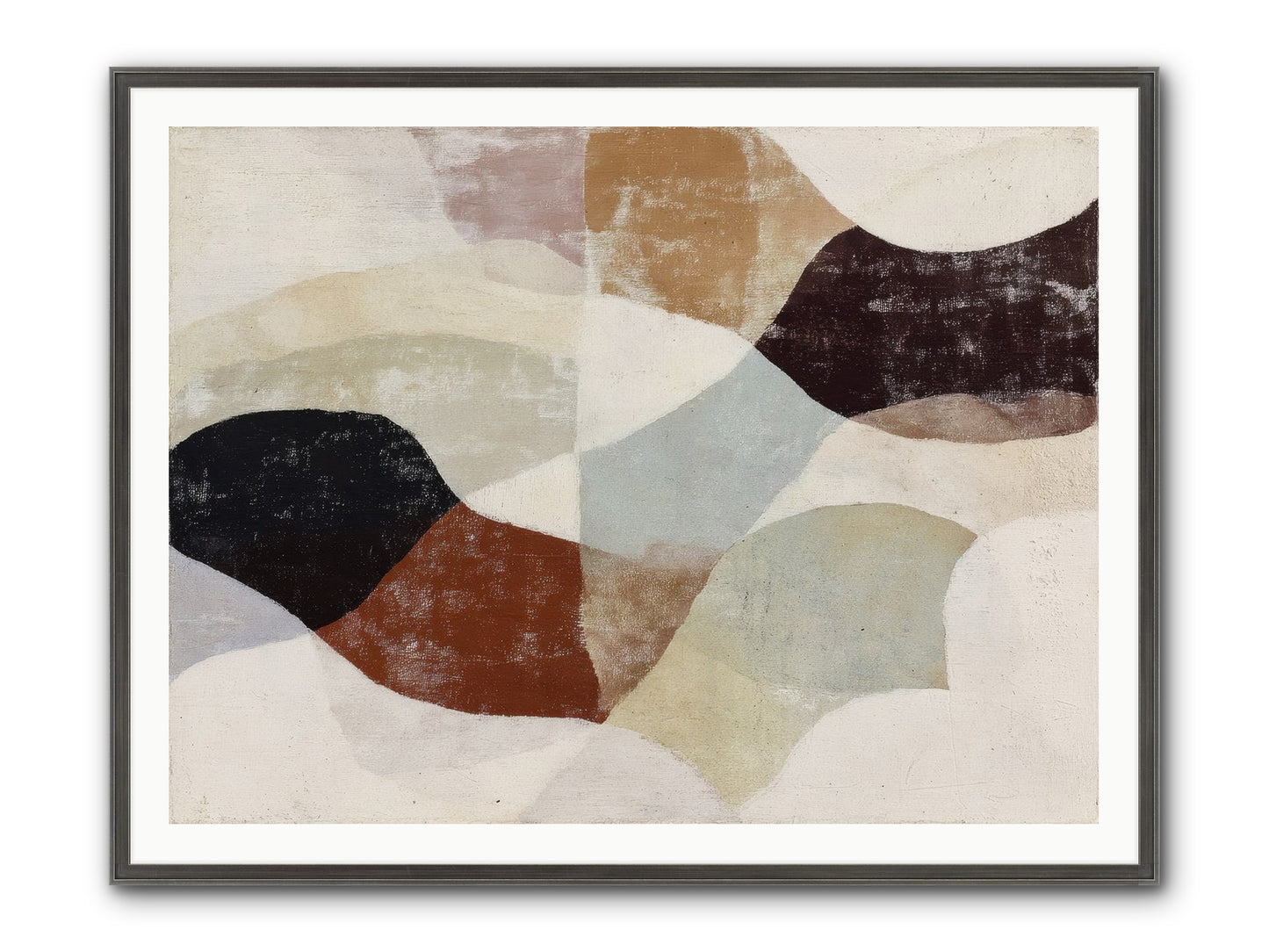Cascara Framed Print - Slimwoods Black/Silver 48x36