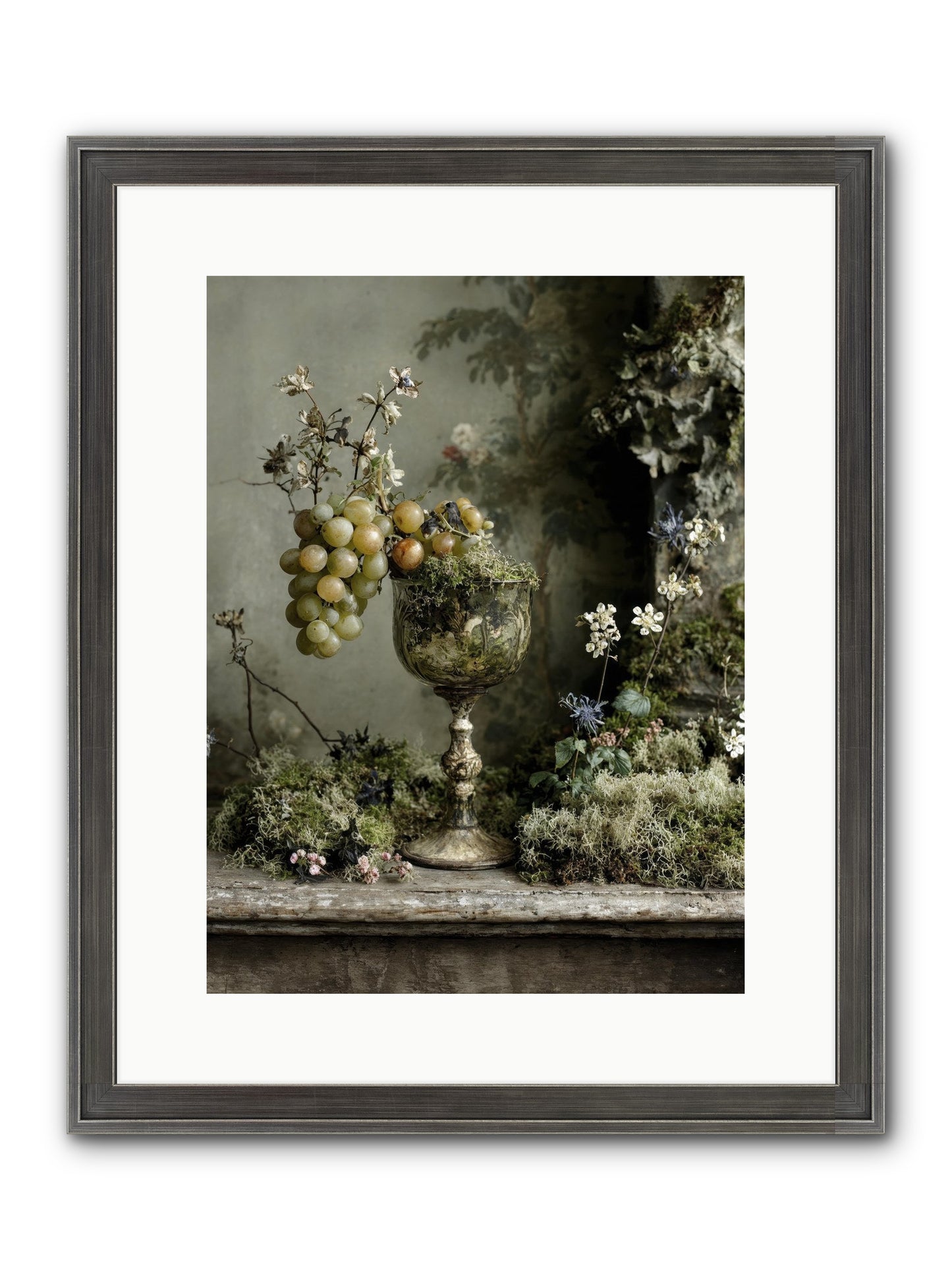 Catalina Framed Print - Slimwoods Black/Silver 12x16