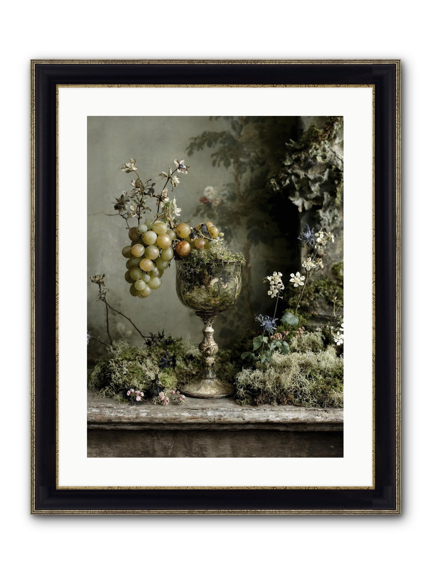 Catalina Framed Print - Black & Gold 18x24