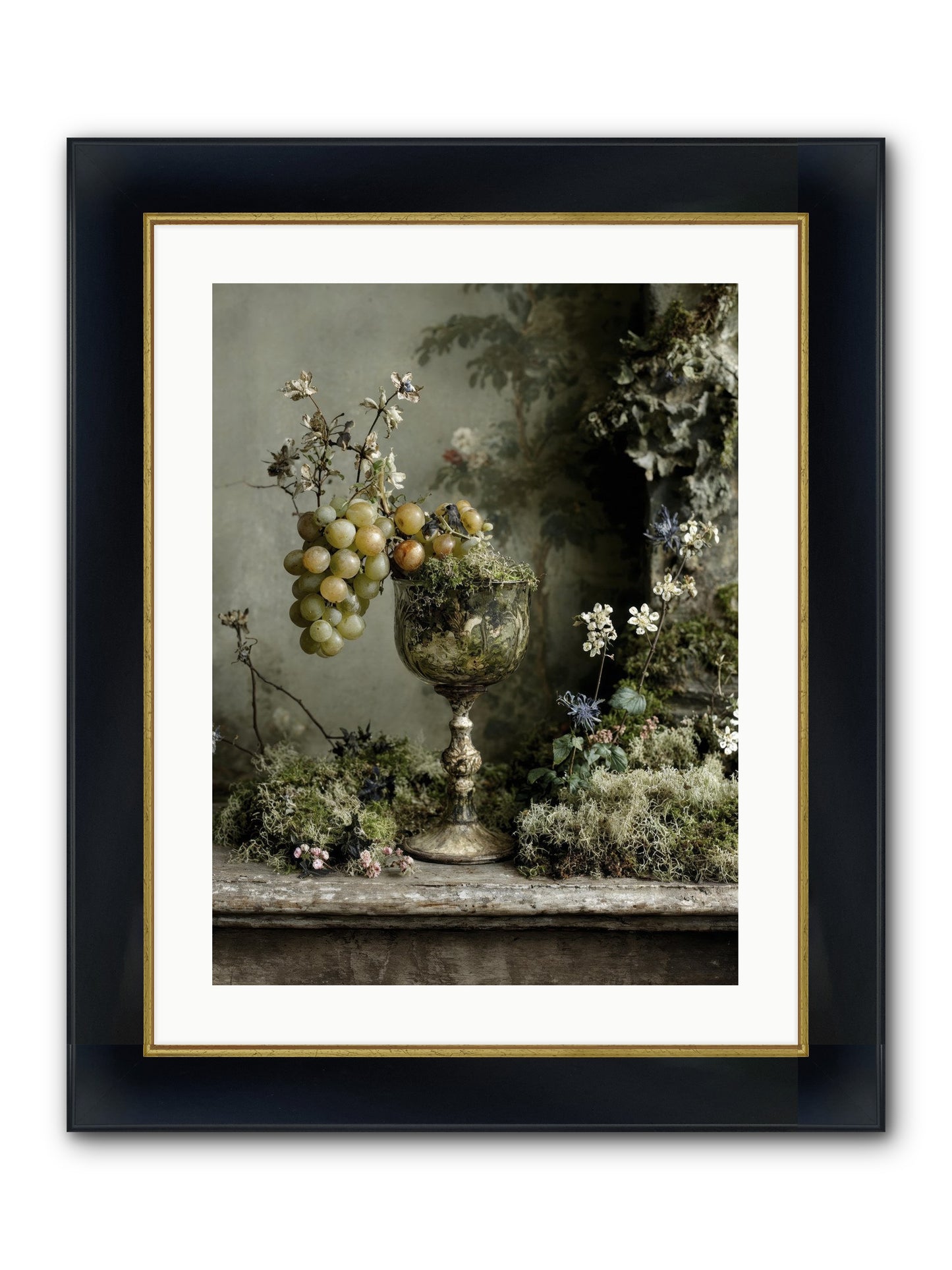 Catalina Framed Print - Wide Black w/Gold 18x24