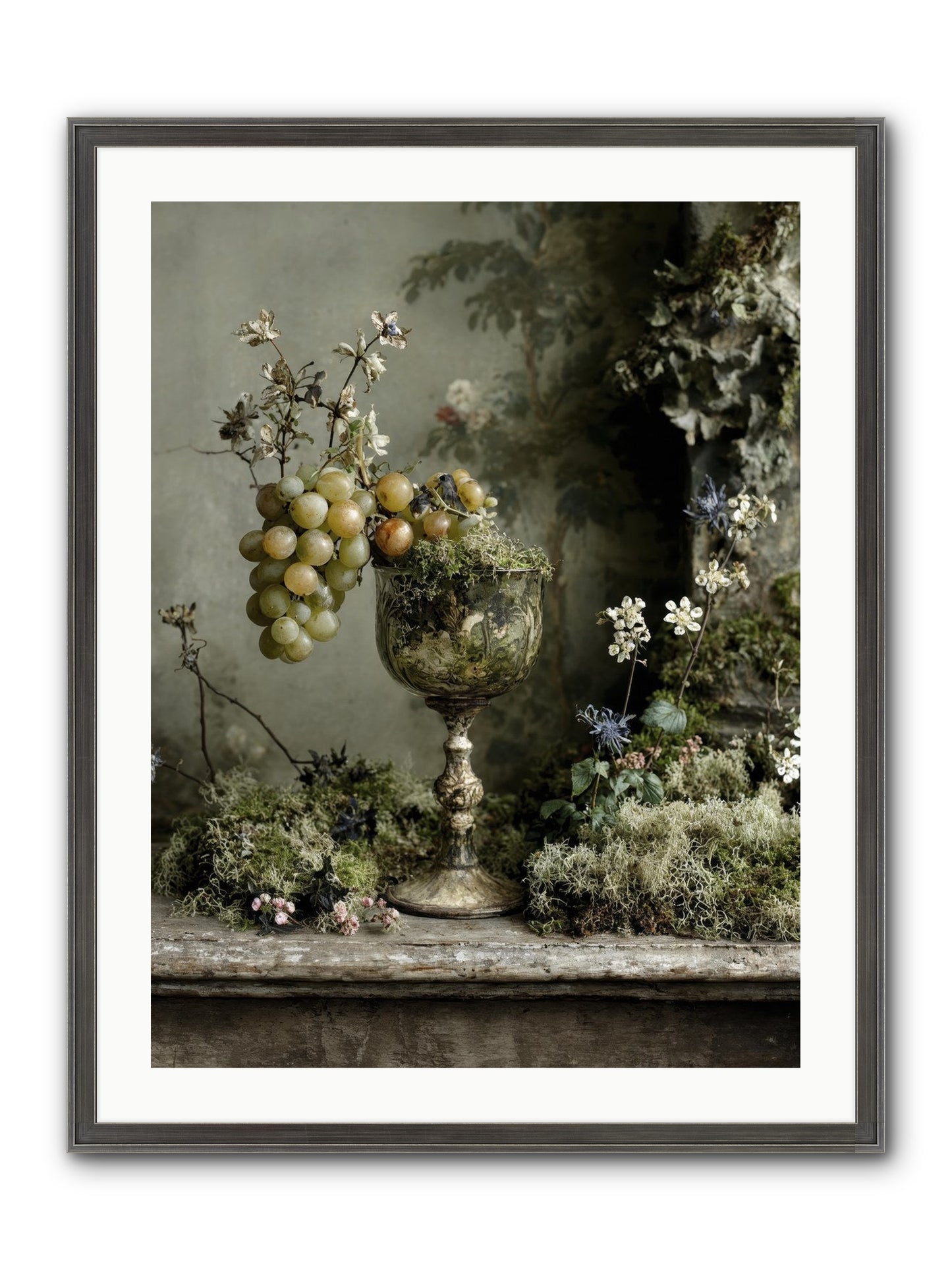 Catalina Framed Print - Slimwoods Black/Silver 24x32