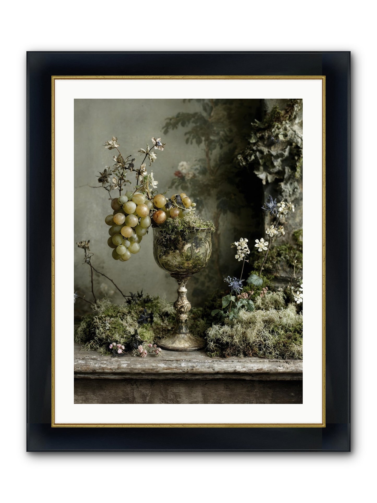 Catalina Framed Print - Wide Black w/Gold 24x32