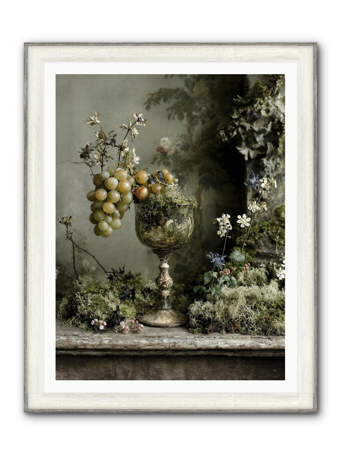 Catalina Framed Print - Driftwood White 36x48