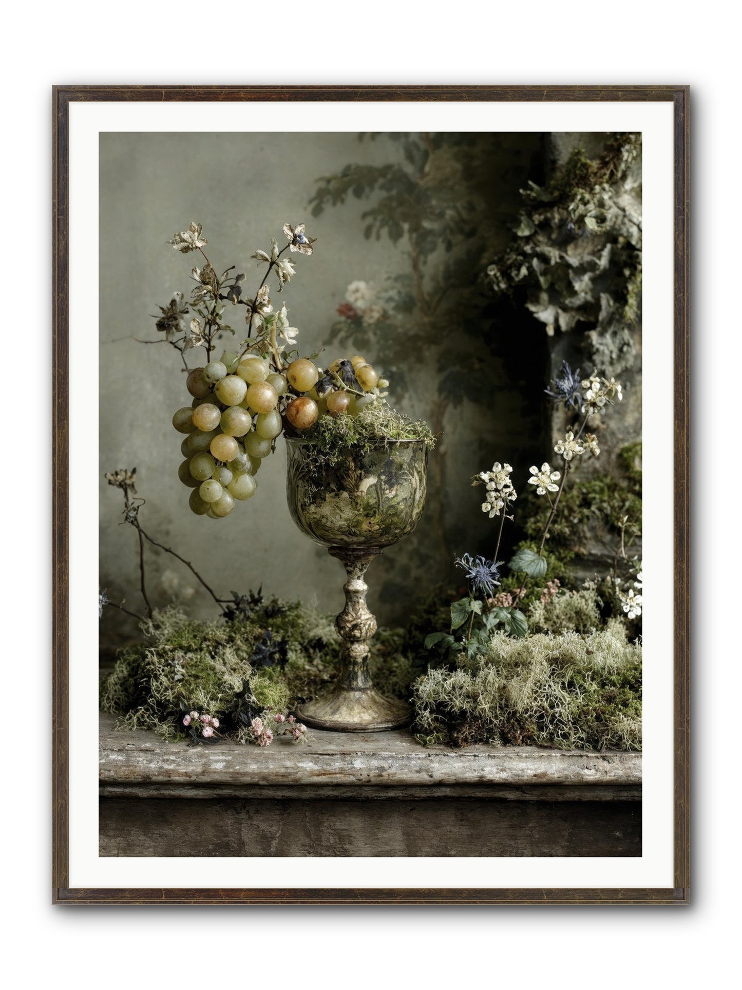 Catalina Framed Print - Slimwoods Black/Gold 36x48