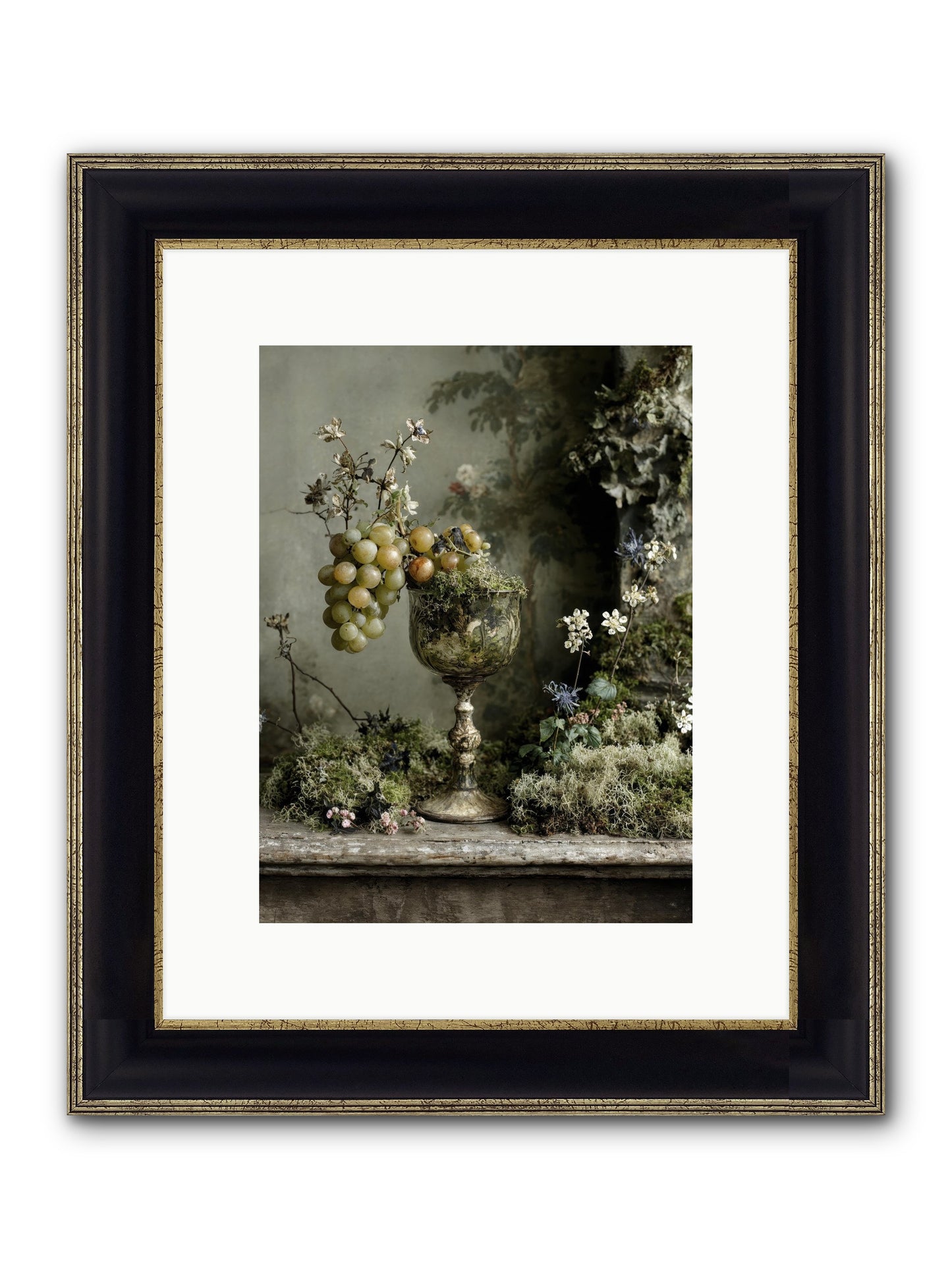 Catalina Framed Print - Black & Gold 9x12