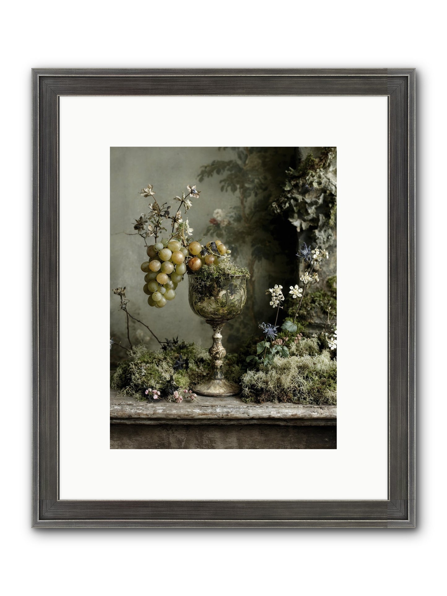Catalina Framed Print - Slimwoods Black/Silver 9x12
