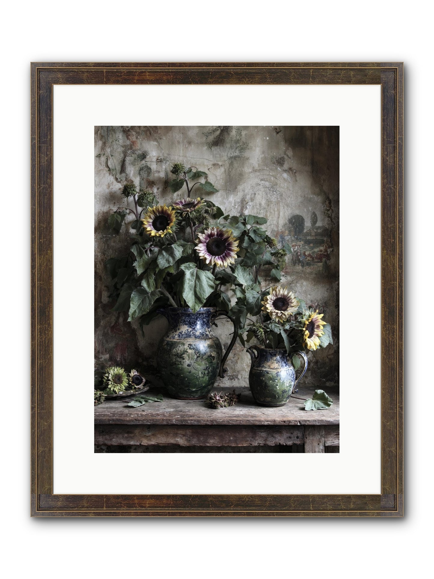 Catching Butterflies Framed Print - Slimwoods Black/Gold 12x16