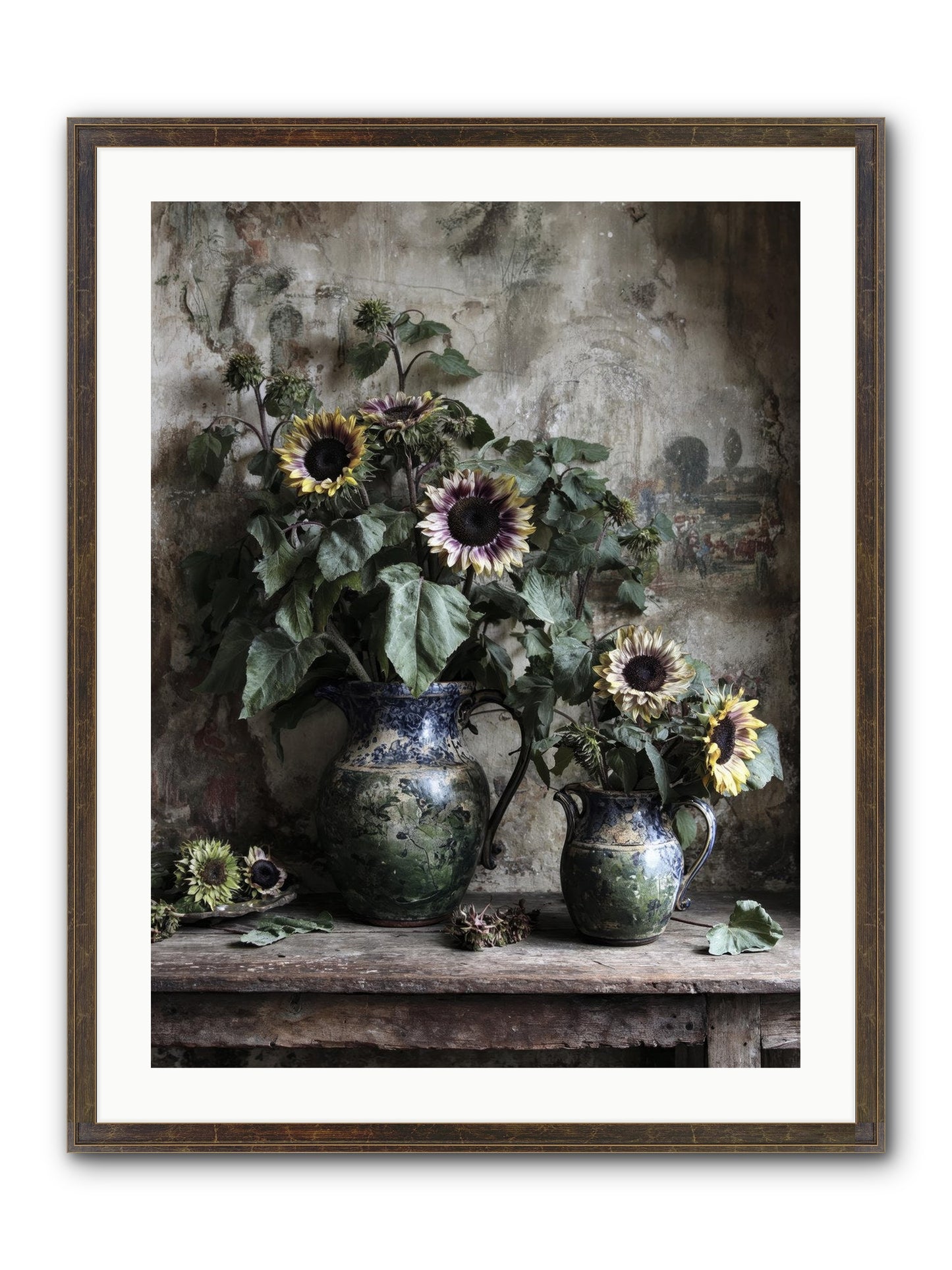 Catching Butterflies Framed Print - Slimwoods Black/Gold 24x32