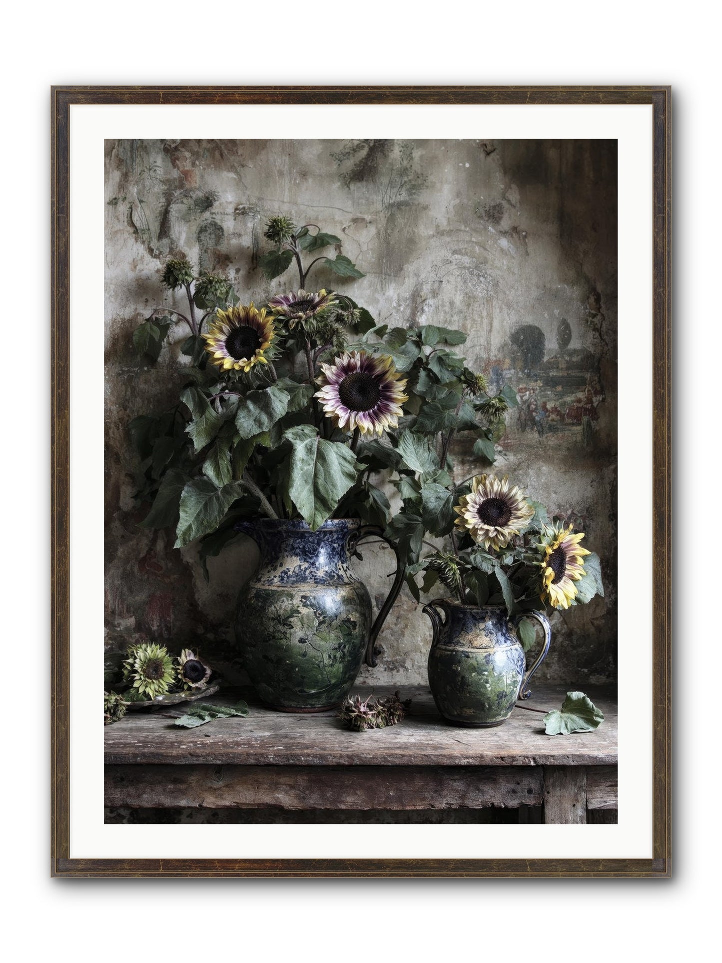 Catching Butterflies Framed Print - Slimwoods Black/Gold 30x40