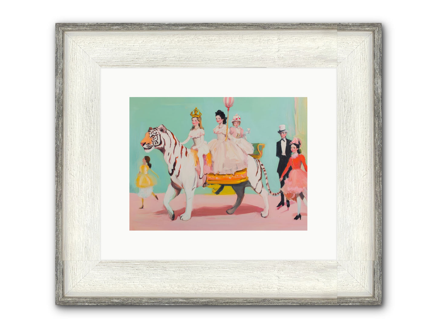 Caught In Wonder No.2 Framed Print - Driftwood White 12x9