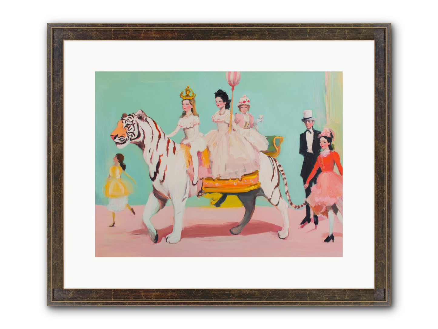 Caught In Wonder No.2 Framed Print - Slimwoods Black/Gold 16x12