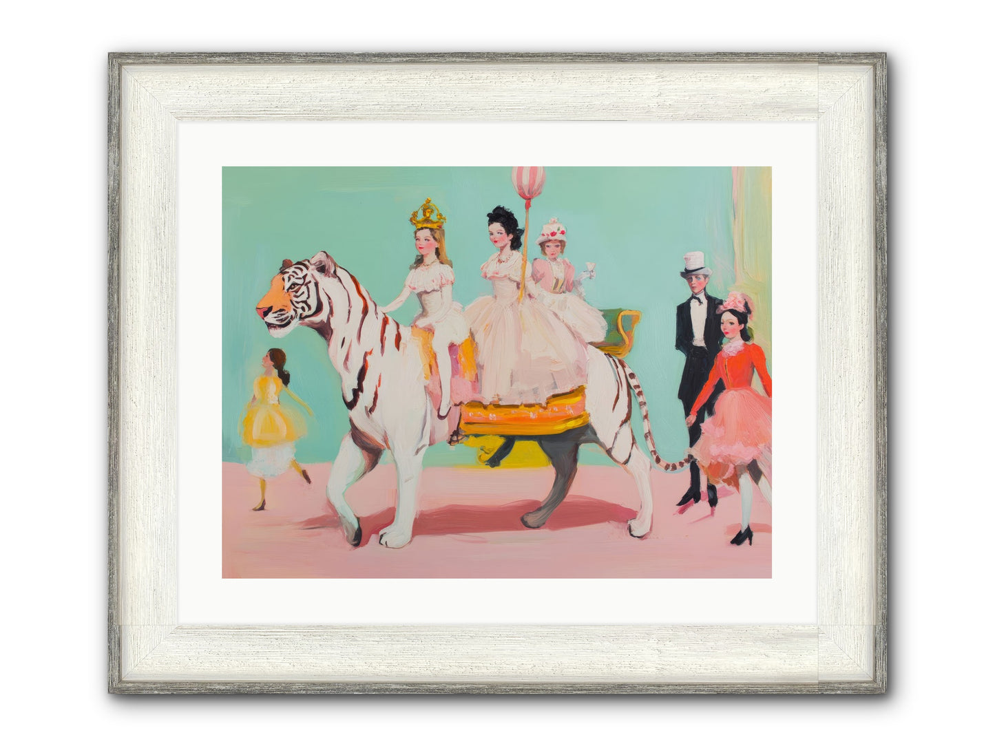 Caught In Wonder No.2 Framed Print - Driftwood White 24x18