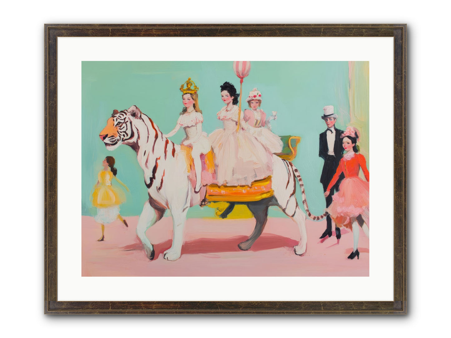 Caught In Wonder No.2 Framed Print - Slimwoods Black/Gold 24x18