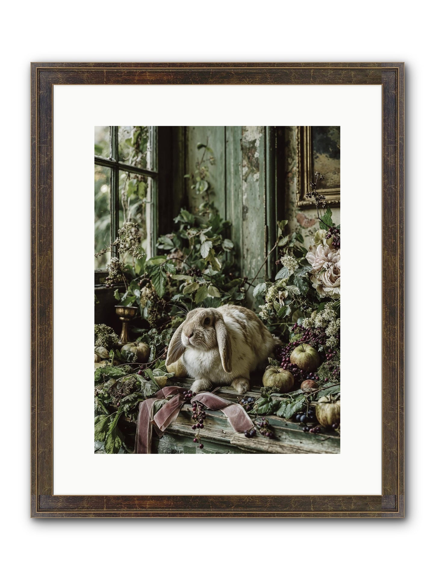 Celadine Framed Print - Slimwoods Black/Gold 12x16
