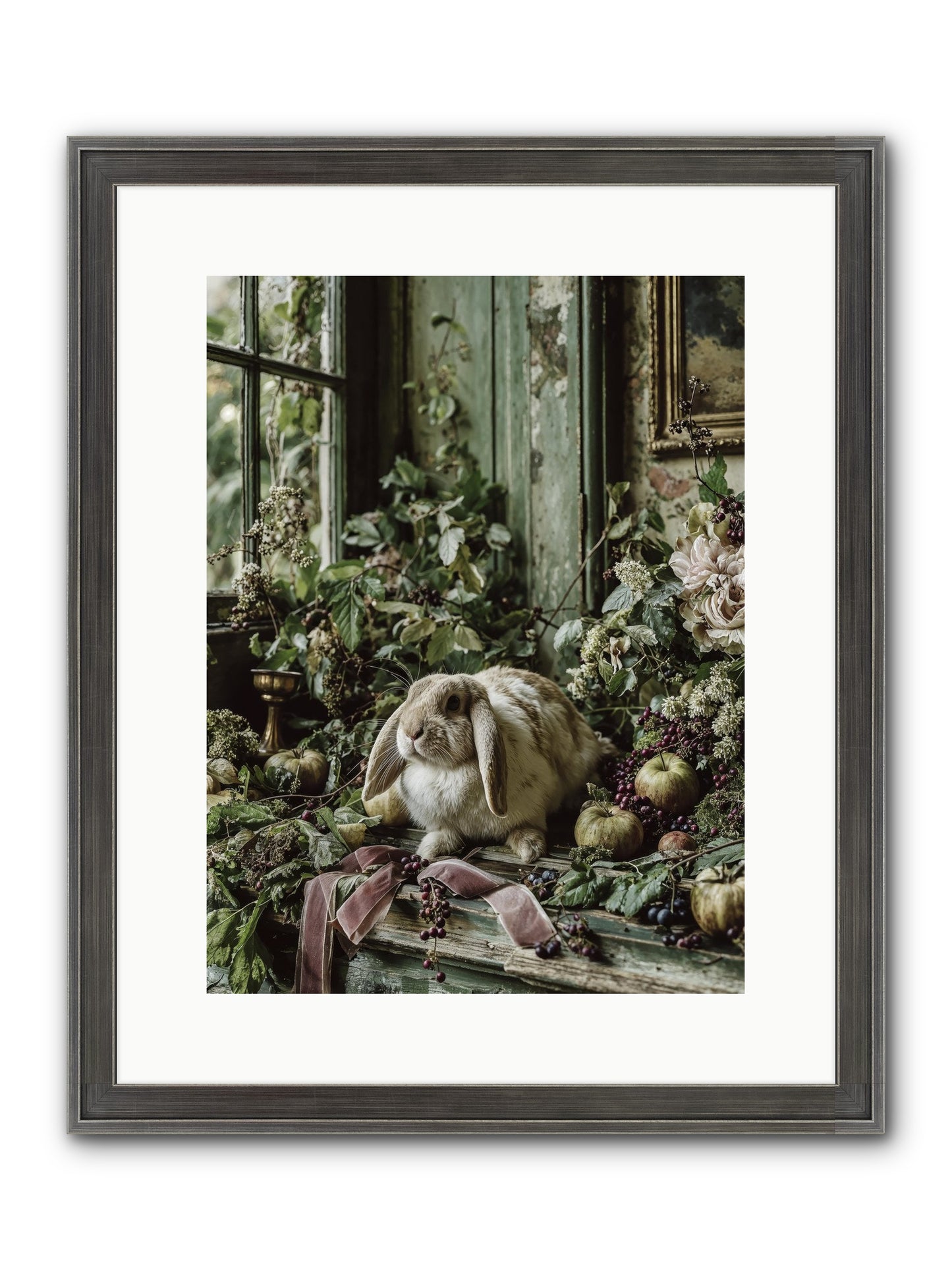 Celadine Framed Print - Slimwoods Black/Silver 12x16
