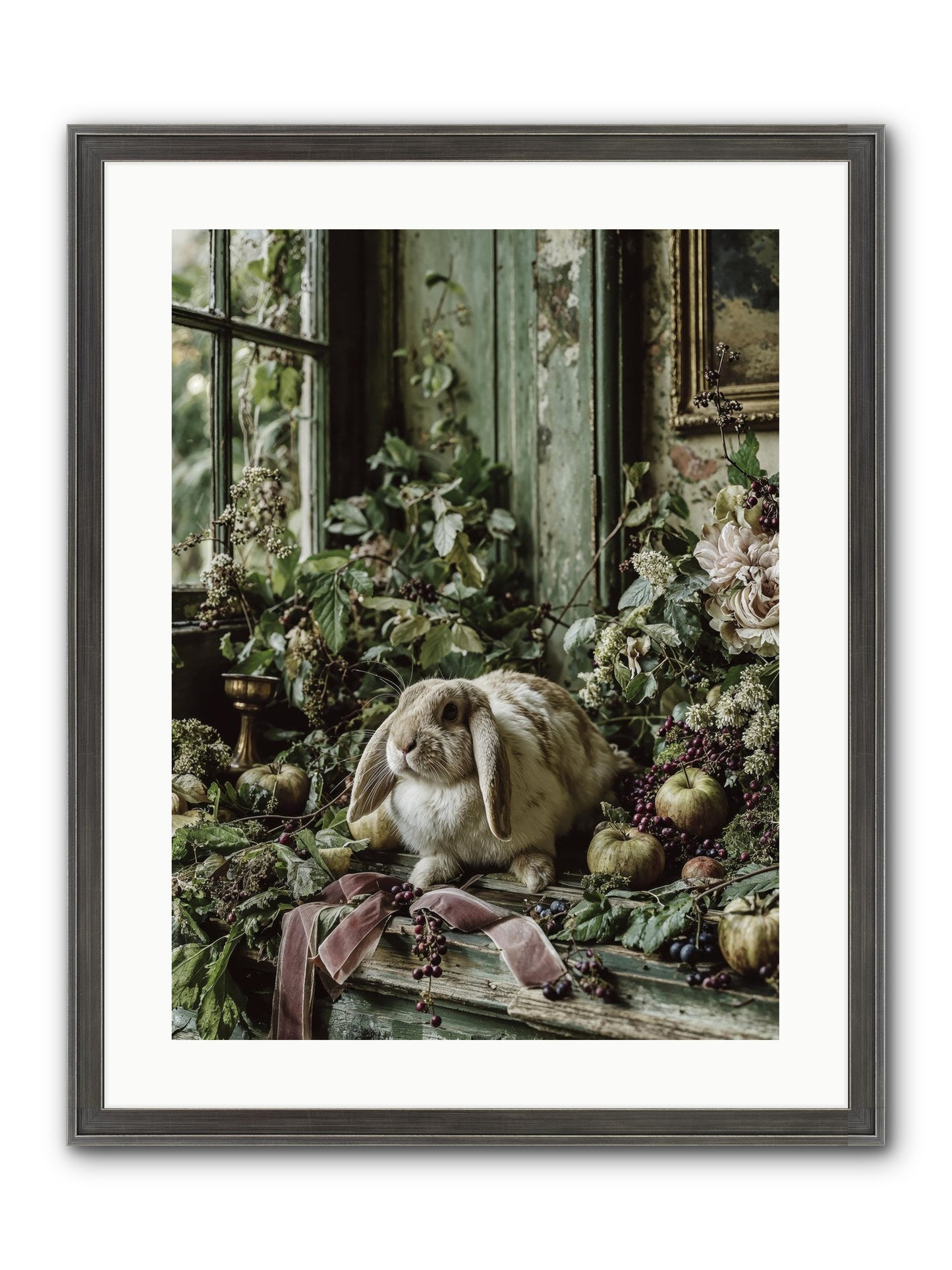 Celadine Framed Print - Slimwoods Black/Silver 18x24