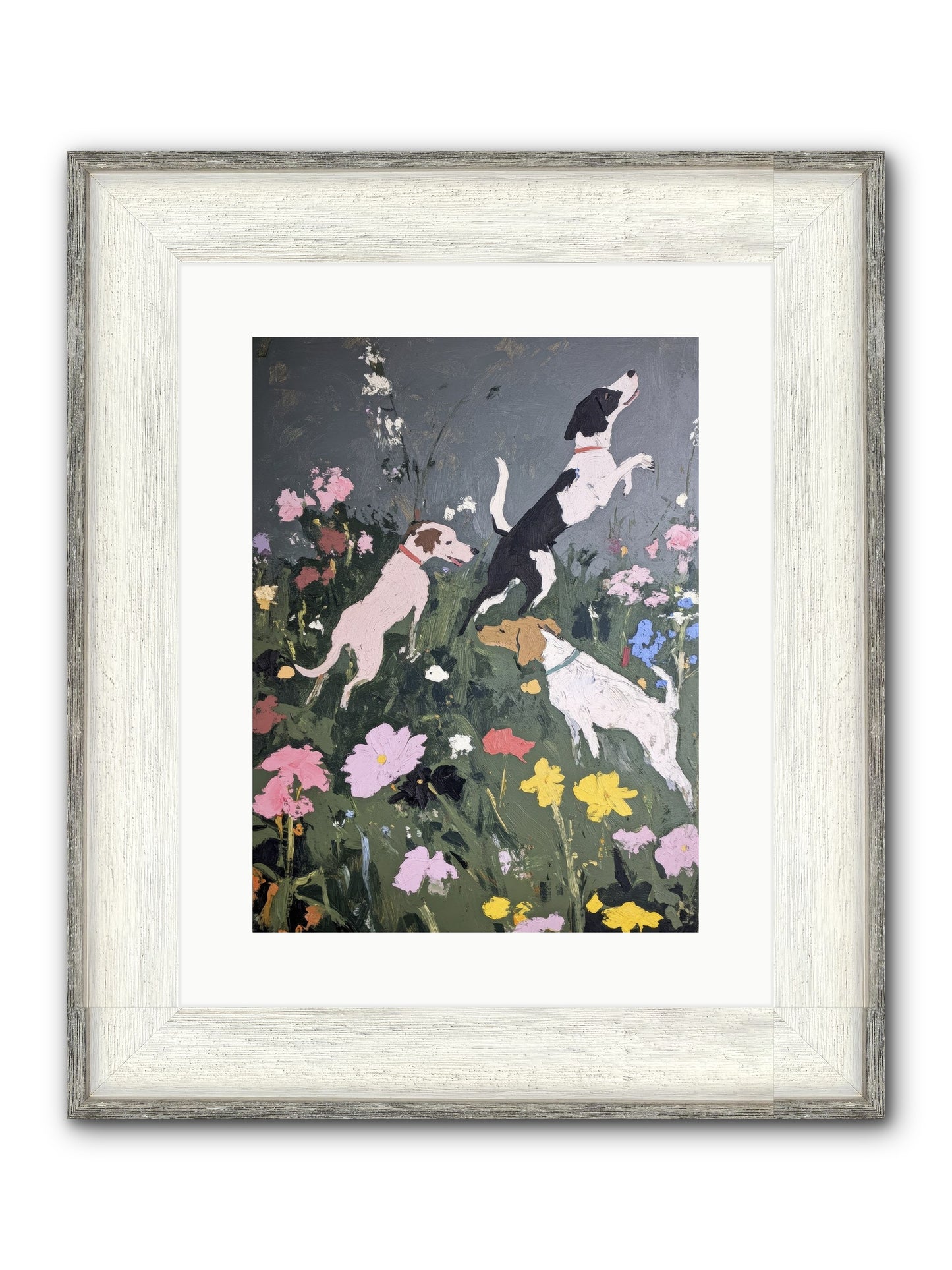 Celestial Watching Framed Print - Driftwood White 12x16