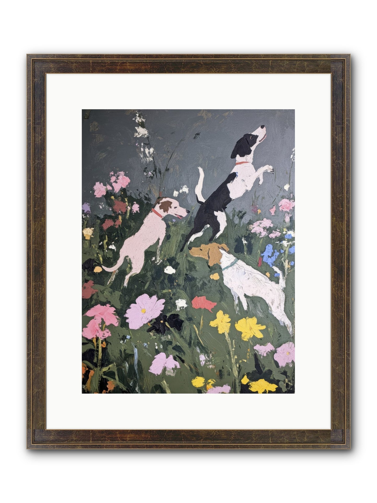 Celestial Watching Framed Print - Slimwoods Black/Gold 12x16