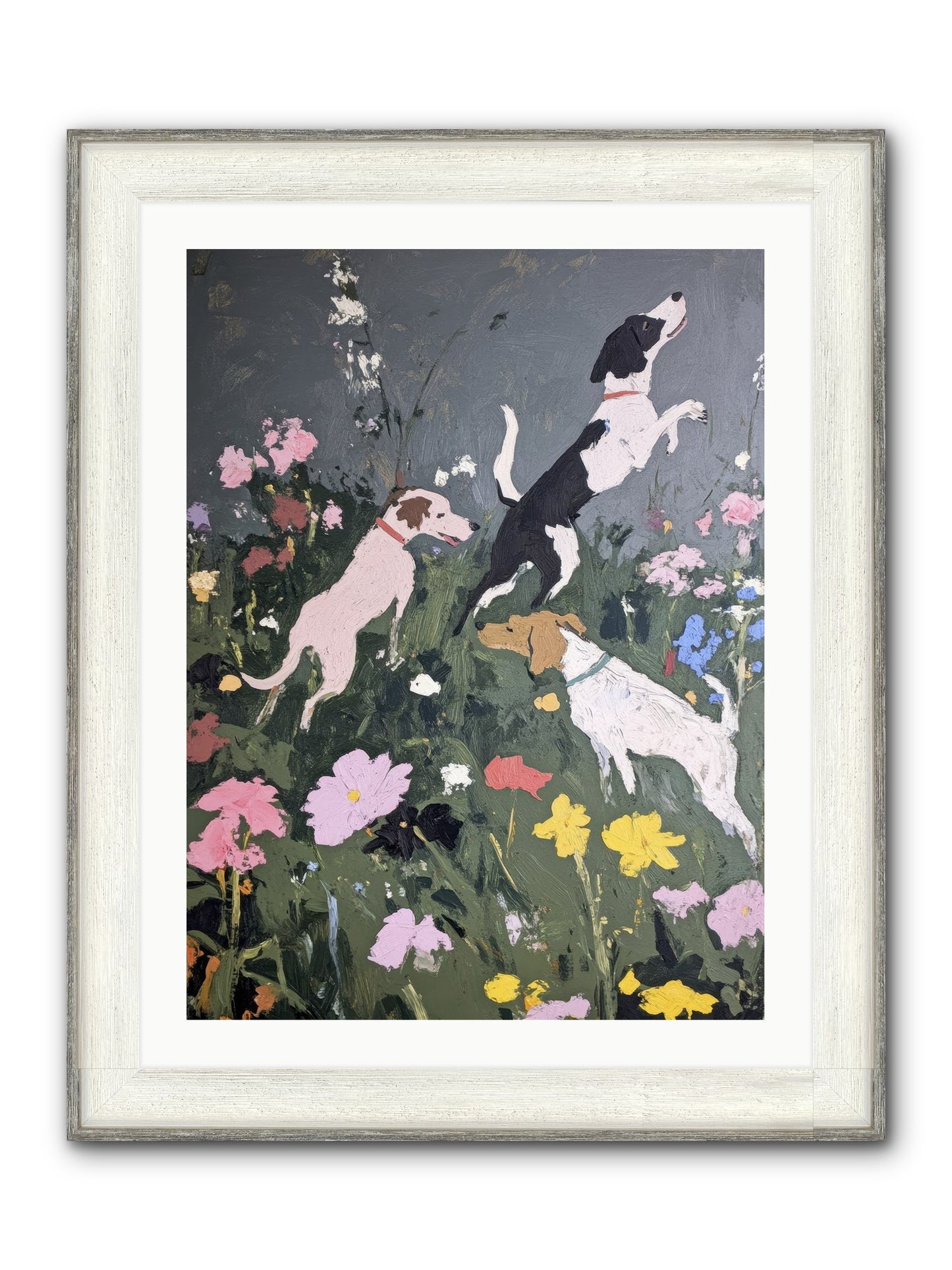 Celestial Watching Framed Print - Driftwood White 24x32