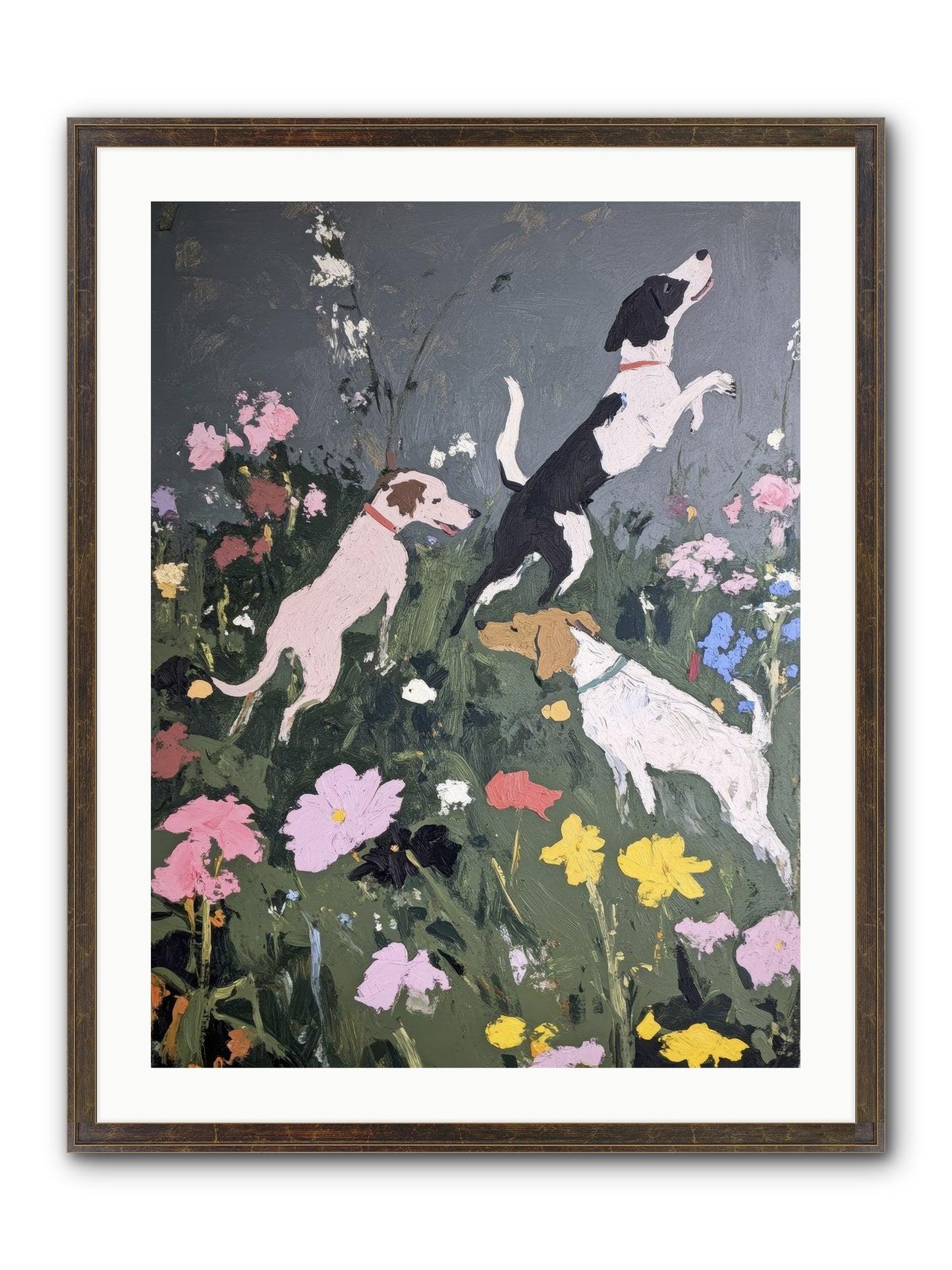 Celestial Watching Framed Print - Slimwoods Black/Gold 24x32