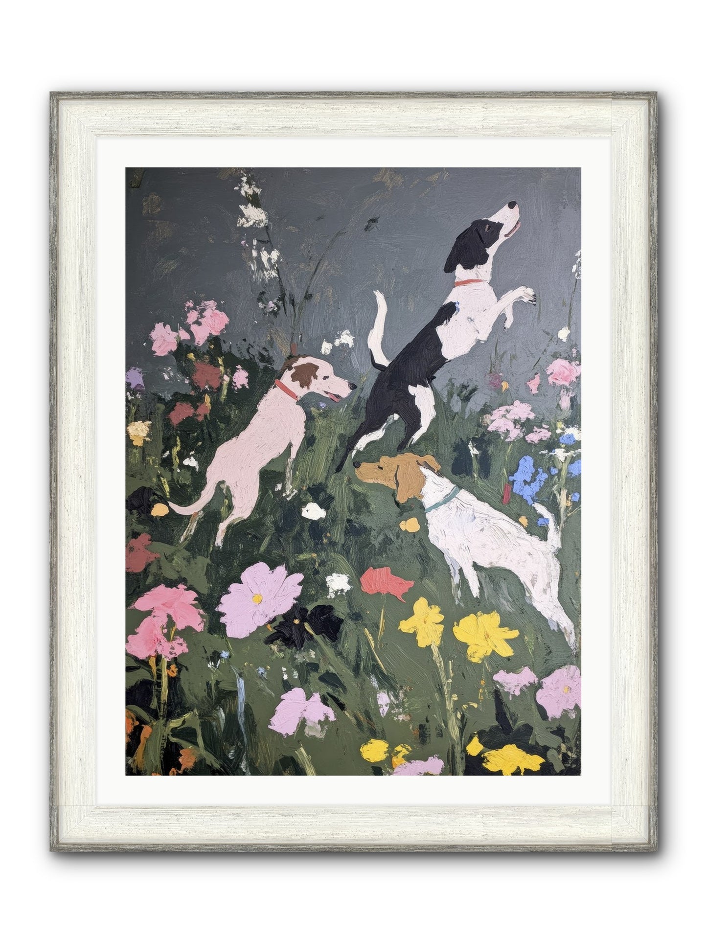 Celestial Watching Framed Print - Driftwood White 30x40