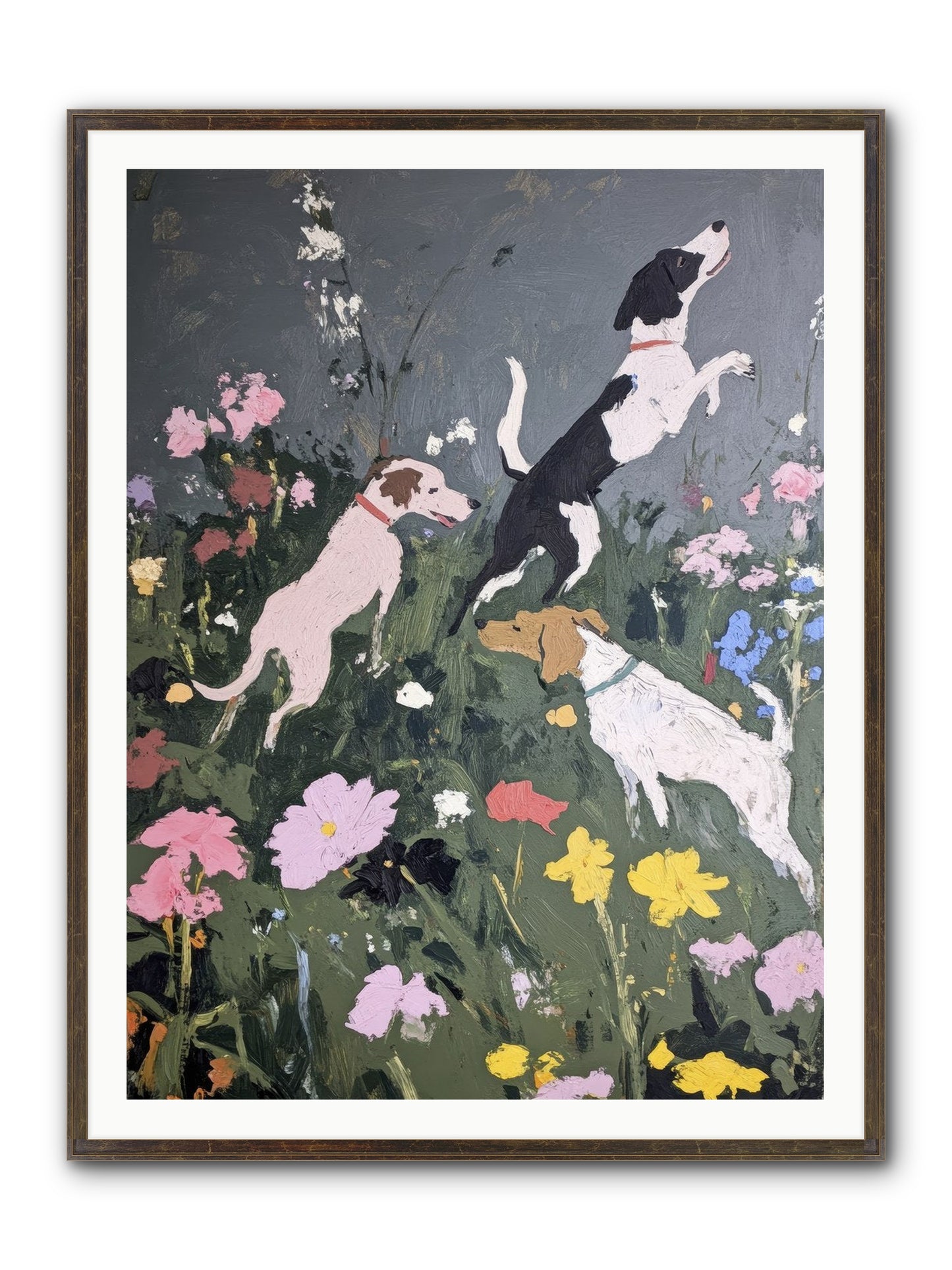 Celestial Watching Framed Print - Slimwoods Black/Gold 36x48