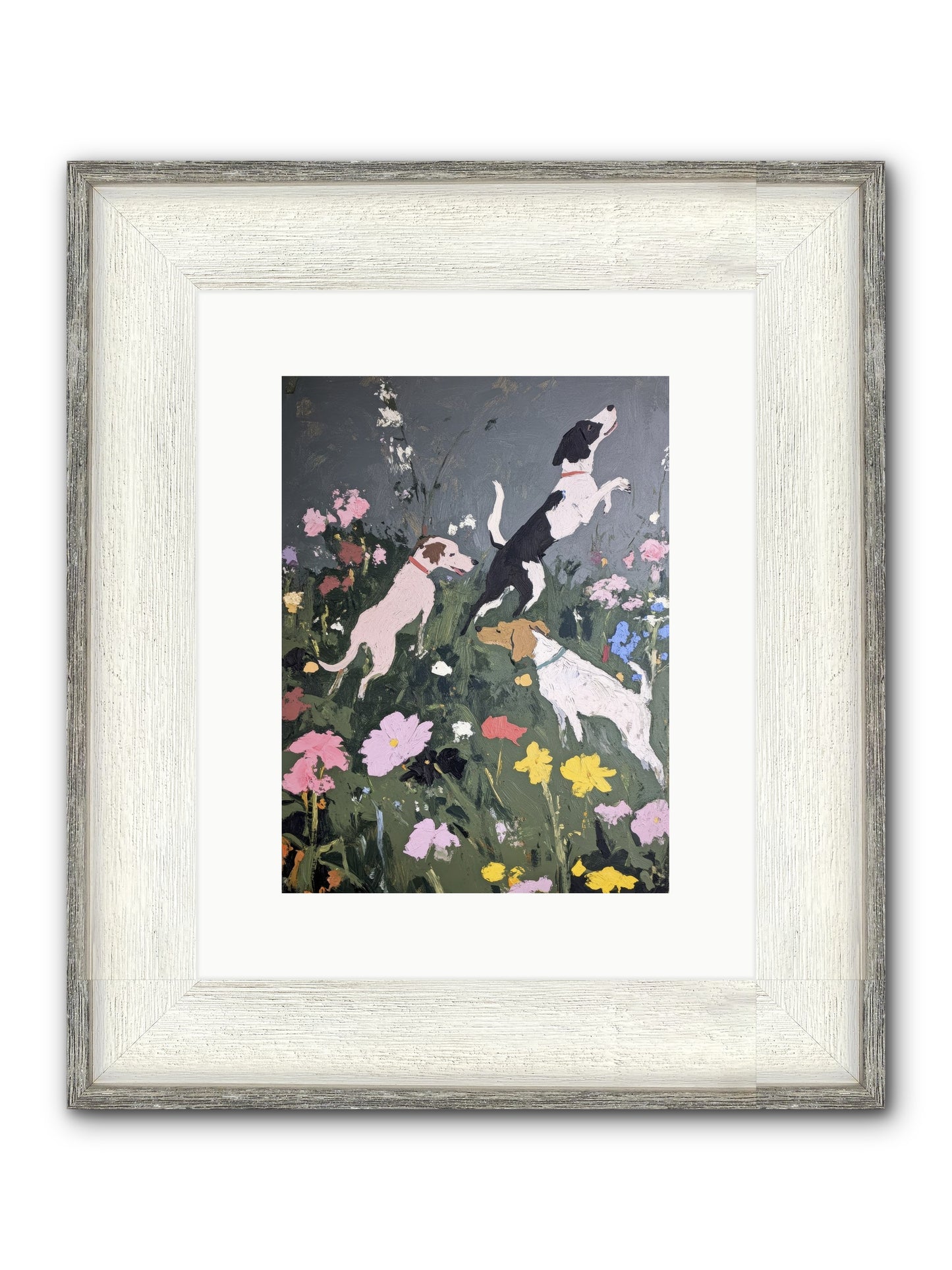 Celestial Watching Framed Print - Driftwood White 9x12