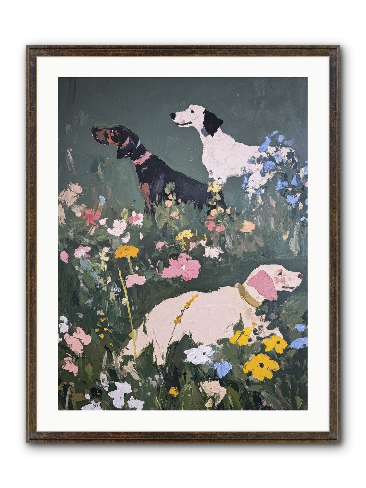 Celestial Watching No.2 Framed Print - Slimwoods Black/Gold 24x32