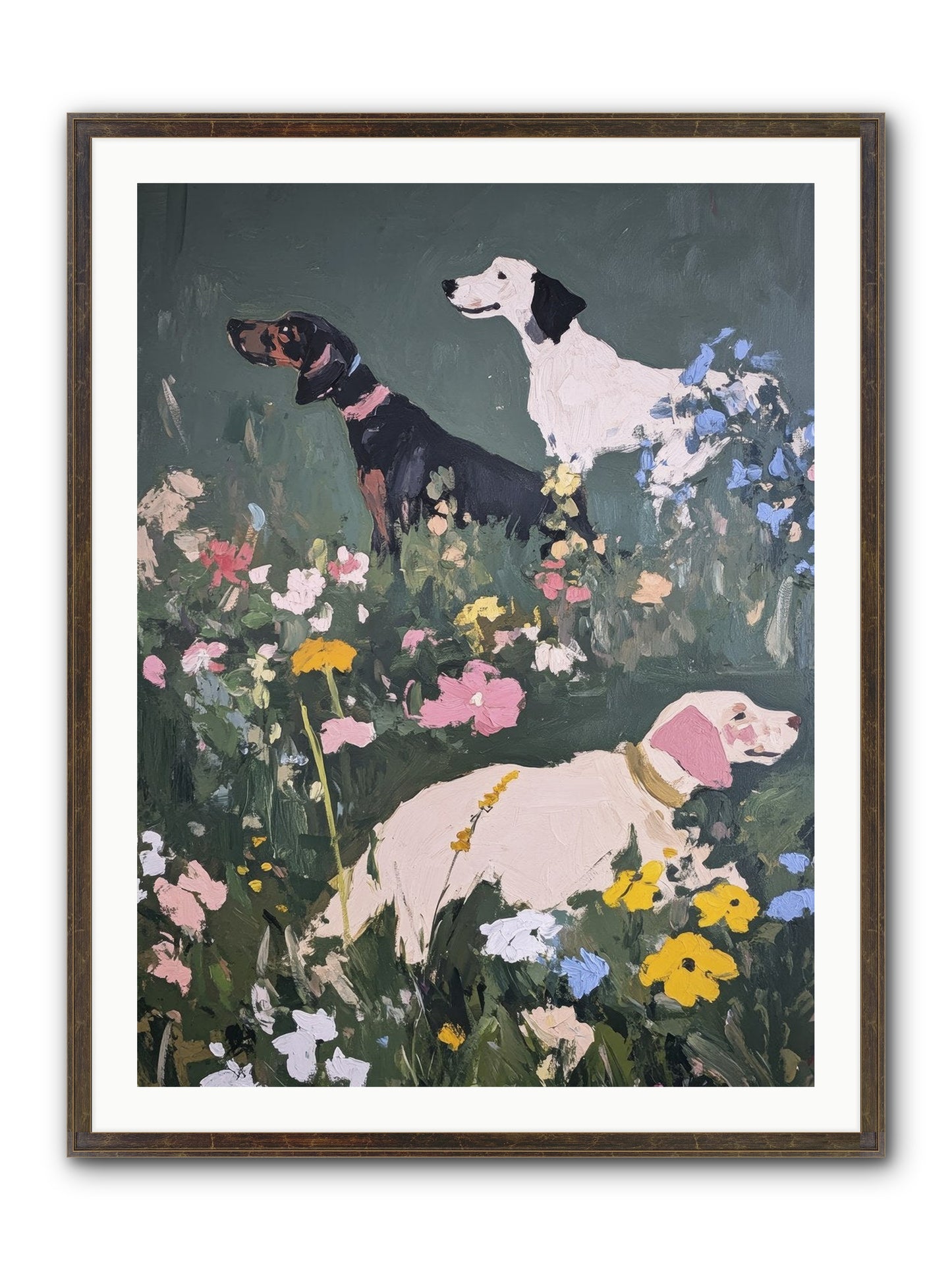 Celestial Watching No.2 Framed Print - Slimwoods Black/Gold 30x40