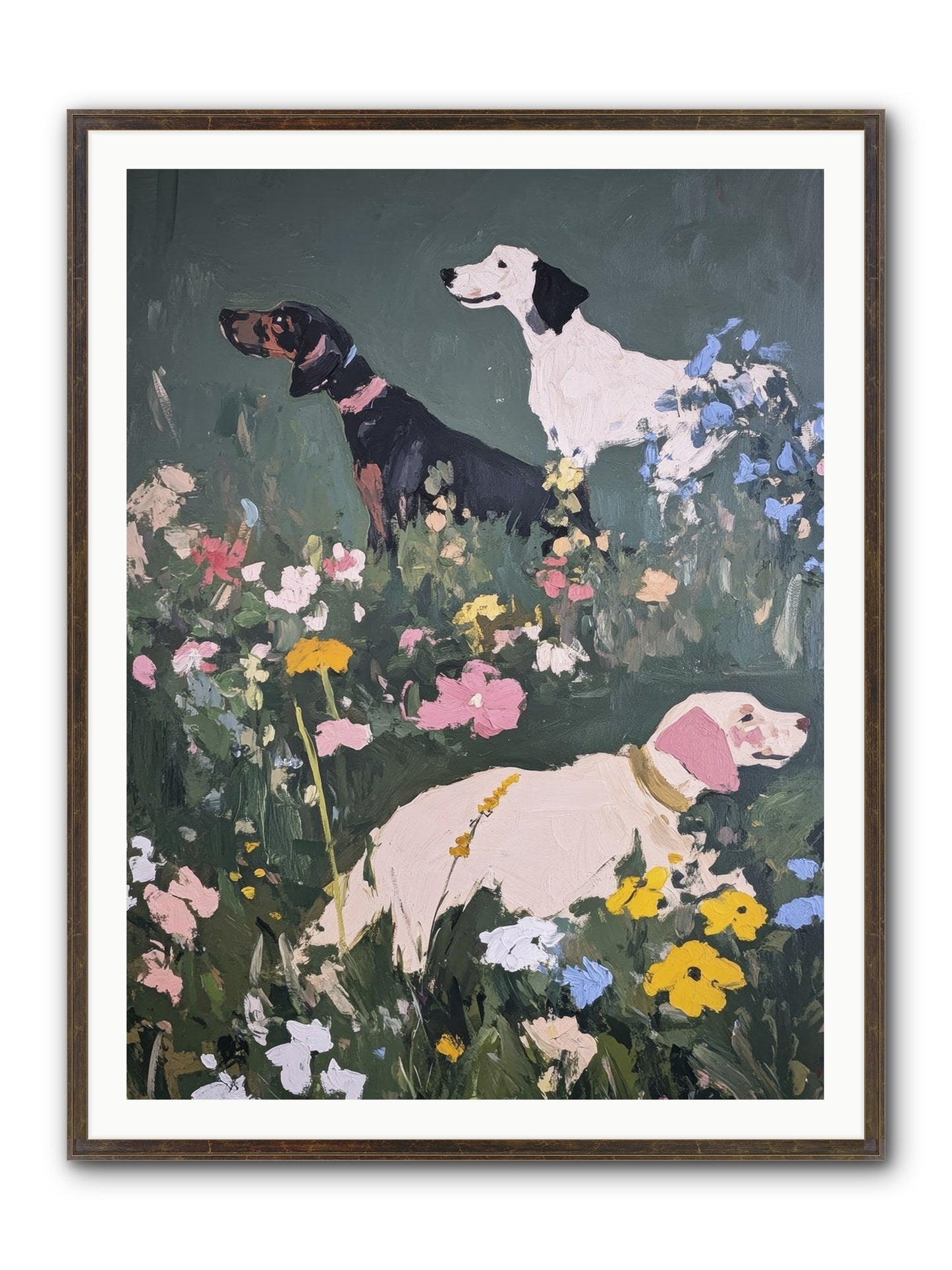 Celestial Watching No.2 Framed Print - Slimwoods Black/Gold 36x48